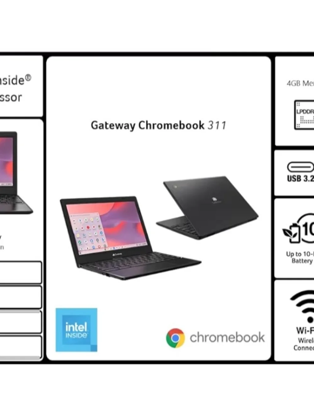 Acer Gateway Chromebook 311 - Black